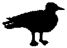 Silueta de una gaviota