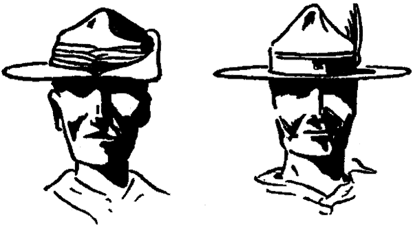 Dos rostros con sombrero: el del ejército y el de la Policía de Sudáfrica