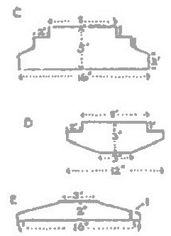 Diagramas con las medidas de los ejes y de la barra delantera